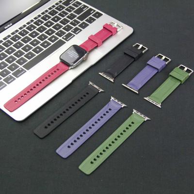 China Fanshion/Sports Silicone High Quality Soft Watch Band For Apple Watch Series 7 Band 6 5 4 For Iwatch Sport Straps 38mm 40mm 41mm 42mm 44mm 45mm for sale