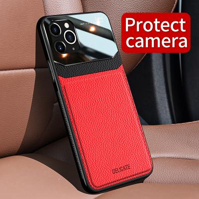 China Shockproof Slide Camera Cover Phone Case For iPhone 12 PU Shockproof Cell Phone Mobile Accessories For iPhone Cell Phone Case Bags for sale