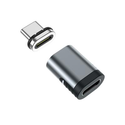 China Mini Portable Data Cable Usb Magnetic Adapter Fast Charging 24 Pin Magnetic To Usb C 3.1 Adapter 100W PD 10Gbp/S Data Transfer Adapter for sale