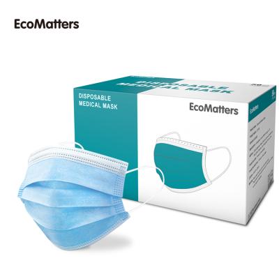 China OEM/ODM Antibacterial Medical Filter Disposable Nonwoven Protective Earloop Medical Face Masks For Custom for sale