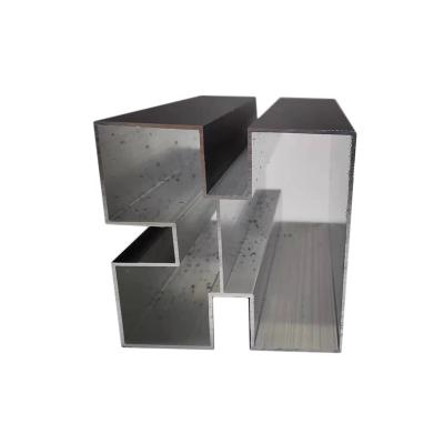 China Easy installation aluminum alloy profile for partition and office partion extruded aluminum profile with double glass for sale