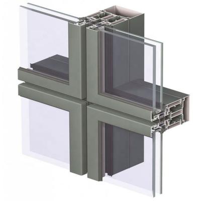 China Traditional Popular Aluminum Curtain Wall With Invisiable Frame Made In China for sale