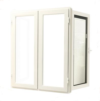 China Swing Blinds Window Tilt And Turn Window With Fixed Fly Screen And Mosquito Net Mesh for sale