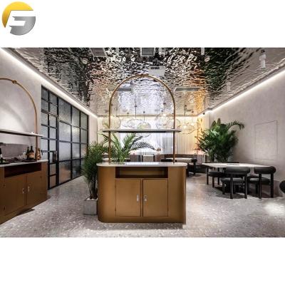 China Wholesale V166 Building Field Factory Cafe Decoration Mirror Polished Water Ripple Embossing Stainless Steel Silver Sheet for sale