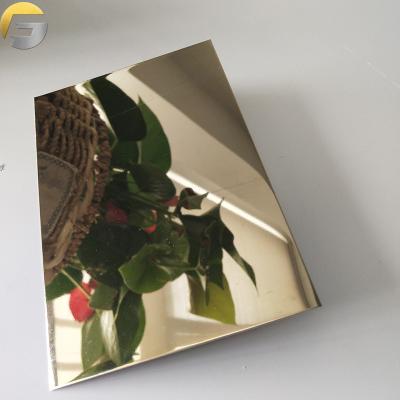 China WL932 Exterior And Interior Decoration Pvd Metal Sheet Champagne Colored Sheets Gold Mirror Stainless Steel Wall Panel for sale