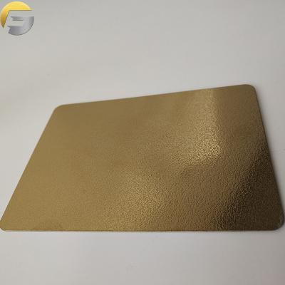 China ZB0258 Wall Cheap Price 201 304 Sandblasting Stainless Steel Mirror Gold Leaf for sale