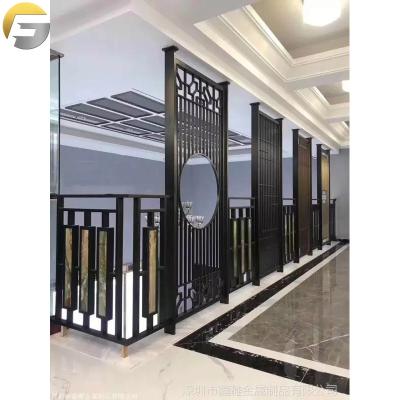 China VV0393 CLASSIC Sales Oriental Style Perfect Polished Welded Stainless Steel Metal Screen Partition For Office Decoration for sale