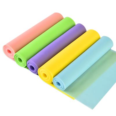 China Body Slimming Custom 0.35/0.5/0.7/0.9/1.1mm Elastic Yoga Stretch Resistance Bands Loop for sale