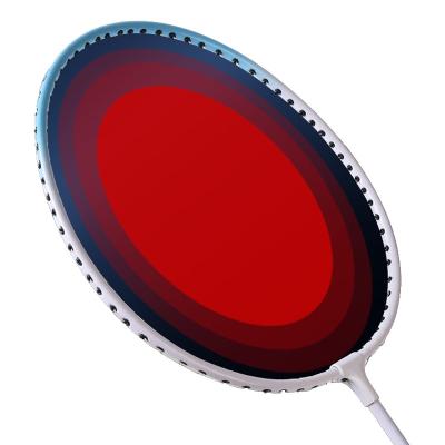 China Eastic & Hot Selling Different Color Durable Customized Logo Badminton Racket Wholesale High Quality Steel for sale