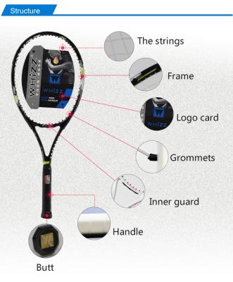 China Custom Carbon Fiber Cardboard Fiber Tennis Rackets Wholesale for sale