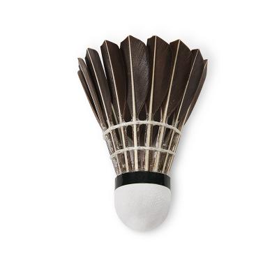 China Trainning PUFF 6pcs/set Warrior-6 black goose feather shuttlecock badminton for wholesale for sale