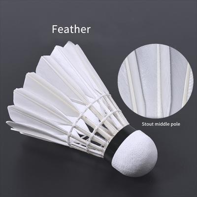 China Stopper Compound 2021 Best Price Goose Feather Shuttlecocks China OEM Package Badminton Shuttlecock For Wholesale for sale