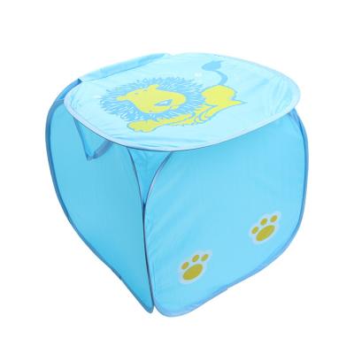 China Eco-Friendly Durable Hamper Handle Baskets Hamper Laundry Bag Wash For Dirty Clothes Storage Baskets With Cartoon Animal Patterns for sale