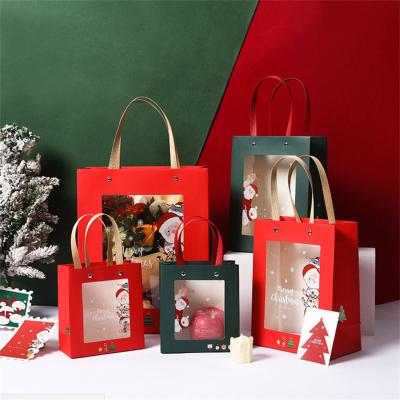 China Custom Private Recyclable Supplier Christmas Gift Bag Paper Bag With Handle Paper Bag Manufacturers for sale