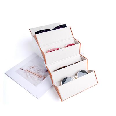 China For Women Logo Sunglass Case Folding Triangle Glass Case Eye Wear Custom Hot Selling Packaging Box for sale