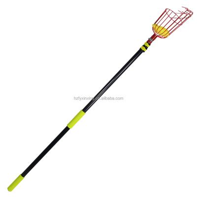 China Telescoping Xinxing Manual Fruit Harvester Basket Head With Long Handle Telescopic Garden Picking Tools for sale