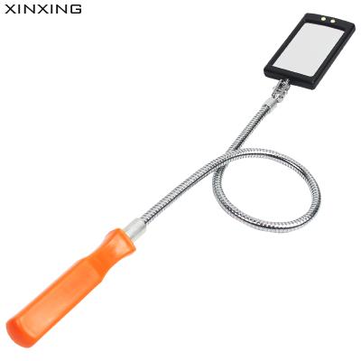 China auto repair xinxing 80cm/31.5 in led lit flexible swivel 42mm*63mm of mirror probe 360 ​​under car for sale