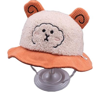 China Imitate Mianyang Cute Animal 2021 Autumn New Small Wool Comfortable Children's Fisherman's Hat for sale