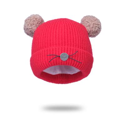 China Good Quality COMMON Hot Sale Plain Dyed Bennie Warm Custom Winter Knitted Hat for sale