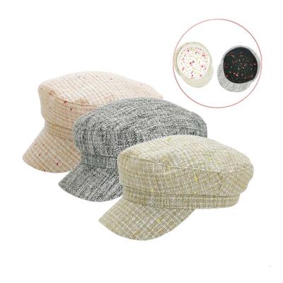 China Cheap Hot Selling Plush Custom Made Beret Hat Good Quality Flat Hat For Women for sale