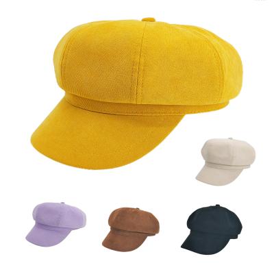 China Plush Ball On Top Sale Custom Hats Top Sale Guaranteed Quality Logo Hat Beret Female Wholesale Beret for sale