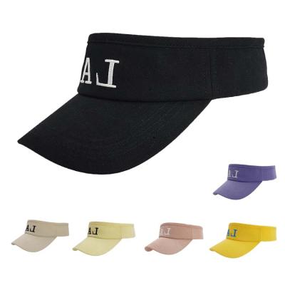 China Wholesale Custom Solid Color Cotton Letters Factory Embroidery Adjustable 100% Tailband Sun Hat for sale