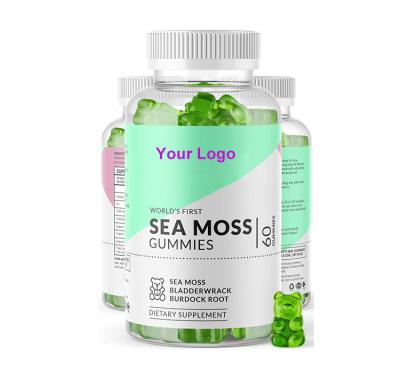 China immune & Anti-Fatigue Private Label Factory Supply Sea Moss Gummies Organic Immune Booster Supplements for sale