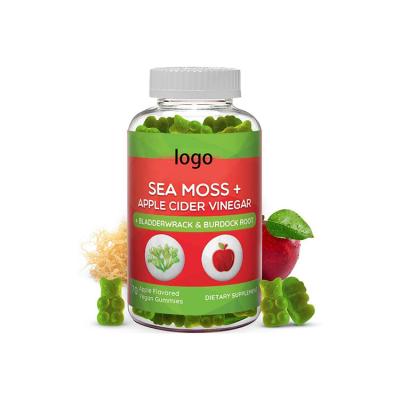 China Sea Moss Gummies OEM Irish Sea Moss Beauty Products with Apple Cider Vinegar, Bladderwrack, and Burdock Root for Weight Loss for sale