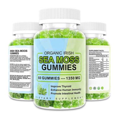 China Organic Sea Moss Gummies - Vegan Wildcrafted Bladderwrack, Irish Moss Cosmetics & Burdock root supplements 60counts for sale