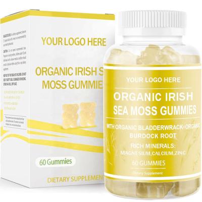 China Natural Multifunctional Cosmetics Private Label Irish Sea 1600mg Moss Gummies Bear Dietary Supplement 60 Counts Support for sale