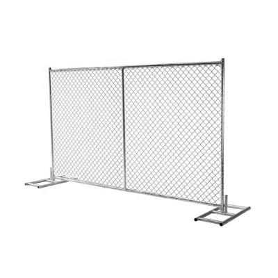 China Easily Assembled 6x12 Feet Galvanized Iron Portable Temporary Chain Link Fence Panel In America For Events for sale