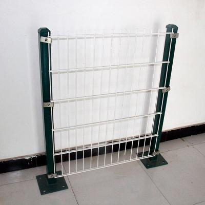 China Easily Assembled Cheap Welded Double Loop Wire Double Rod Fence Panel Grid Metal Fencing for sale