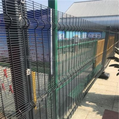 China Easily Assembled South Africa Black Powder Coated Clearvu Compact Mesh Fencing for sale