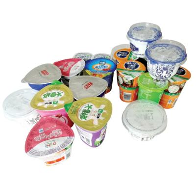 China seal & Custom Precut Printed Closure Lids Colored Aluminum Foil Cover For Yogurt for sale