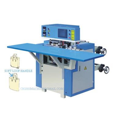 China Handle Bag Making Machine Automatic Handbag Bag Preparing Machine High Quality Multifunction Plastic for sale