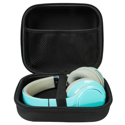 China Customized Zipper Waterproof EVA Earphone Case With Handle Data Cable Headset Earphone Carrying Case Box for sale