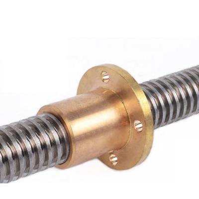 China Wholesale Hotels High Precision Leadscrew Lead6mm Tr30*6 Leadscrew Trapezoidal Pitch 6mm For Stepper Motor for sale