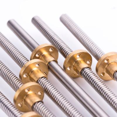 China Hotels China Auger Guide Rails Set Trapezoidal Ball Grinding Auger T36 Tr36*6 Lead Screw for sale