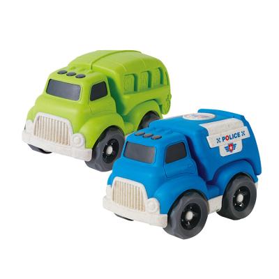 China Diecast Toy Plastic Trucks and Construction Rescue Vehicles Toys Set, Wheat Straw Toys Dump Trucks for Birthday Gift for Boys Girls Toddlers for sale