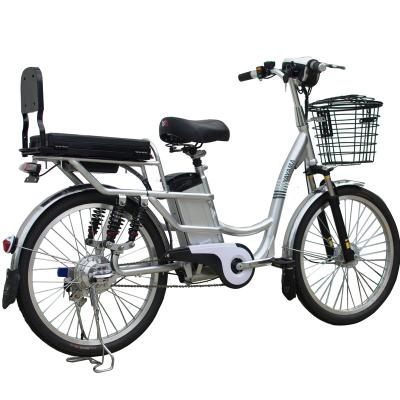 China Factory price 350W 48v15AH lithium battery electric bike steel charging bicycle for adult for sale