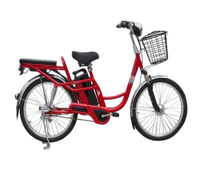 China Factory OEM 350W 48v lithium battery e bike steel bikes electric bicycle with pedal for sale