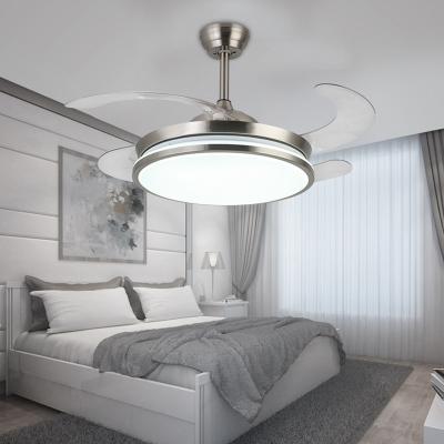 China Modern Drop Shipping In Gold Stream Modern Remote Control 3 Color Recessed Ceiling Light With Fan for sale