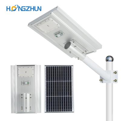 China Aluminum Alloy 50w 100 150 Polycrystalline ROAD Battery All In One Solar Street Lights for sale