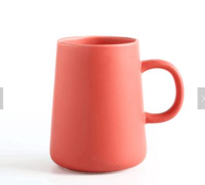 China Viable Simple Ceramic Breakfast Tea Cup Porcelain Cup Solid Color Milk Cups Tableware Water Container Material Black Cups for sale