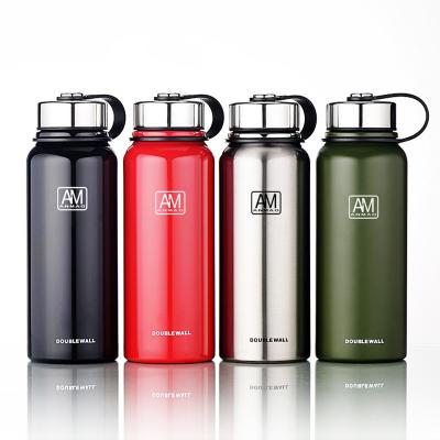 China Outdoor Used PORTABLE Kettle Vacuum Sports Large Capacity Vacuum Flask Stainless Steel Portable Thermos Double Layer With Tea Strainer for sale