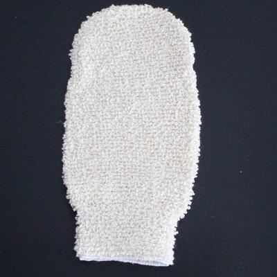 China All Natural Canvas Fingerless Decontamination Bath Towel Gloves Bath Gloves and Point Bath Scaling Canvas Gloves for sale