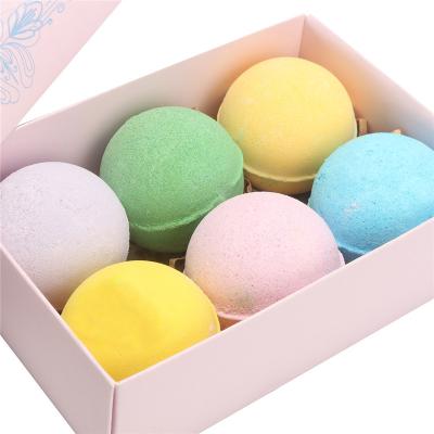 China Hotel Spa Home Spa Bath Bombs Set Handmade Gift For Women Girl Kids With Organic Essential Oil for sale