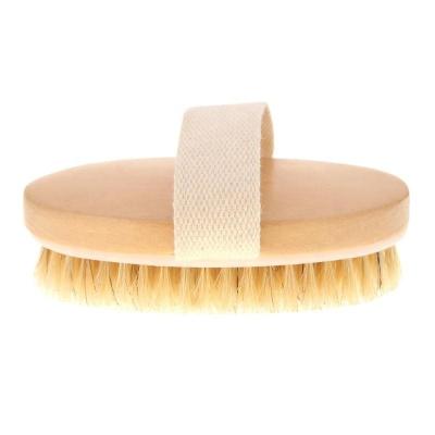 China All Natural Natural Vegan Hair With Wooden Body Bath Dry Brush for sale