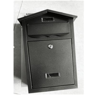 China Wall Mounted Mailbox Four Color Matel Black Brown Copper White With Box Packing for sale