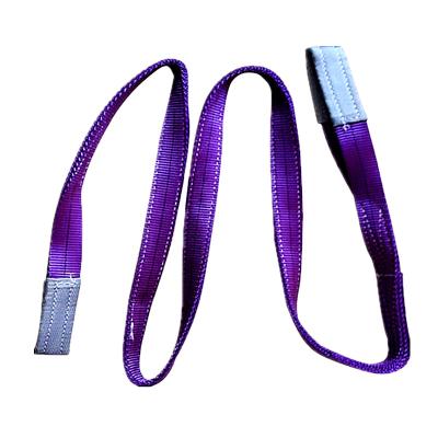 China FLAT 1 Ton Capacity Colorful Polyester EYE TO WATCH 1M to 15M Webbing Sling Lifting Belt and Others for sale